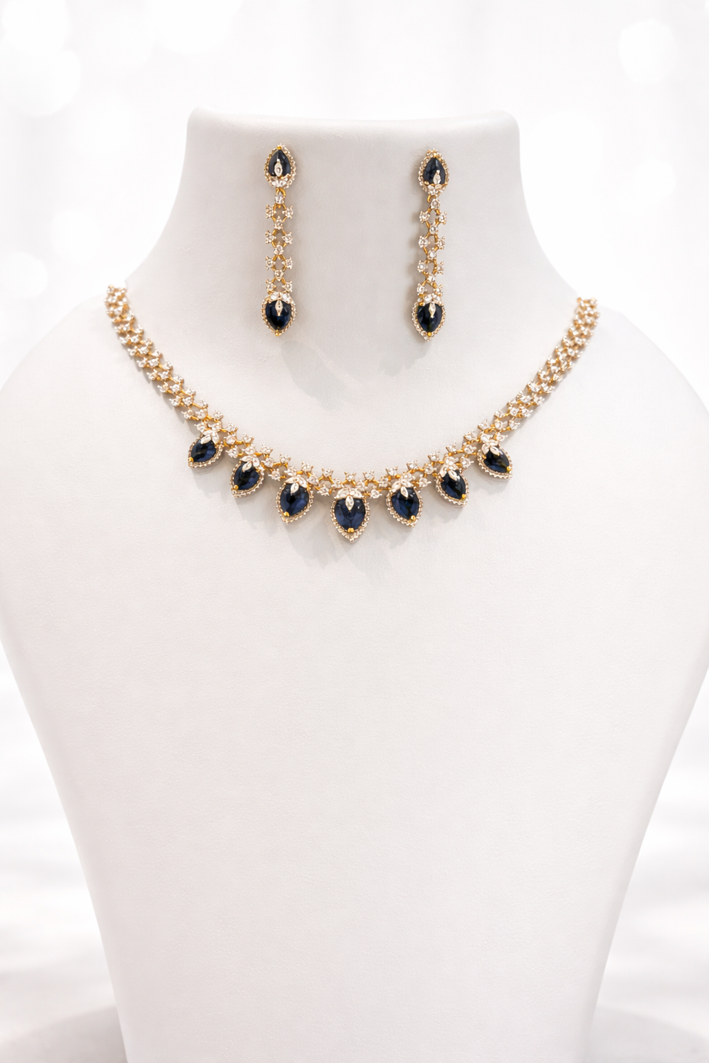 Blue Ember Necklace Set