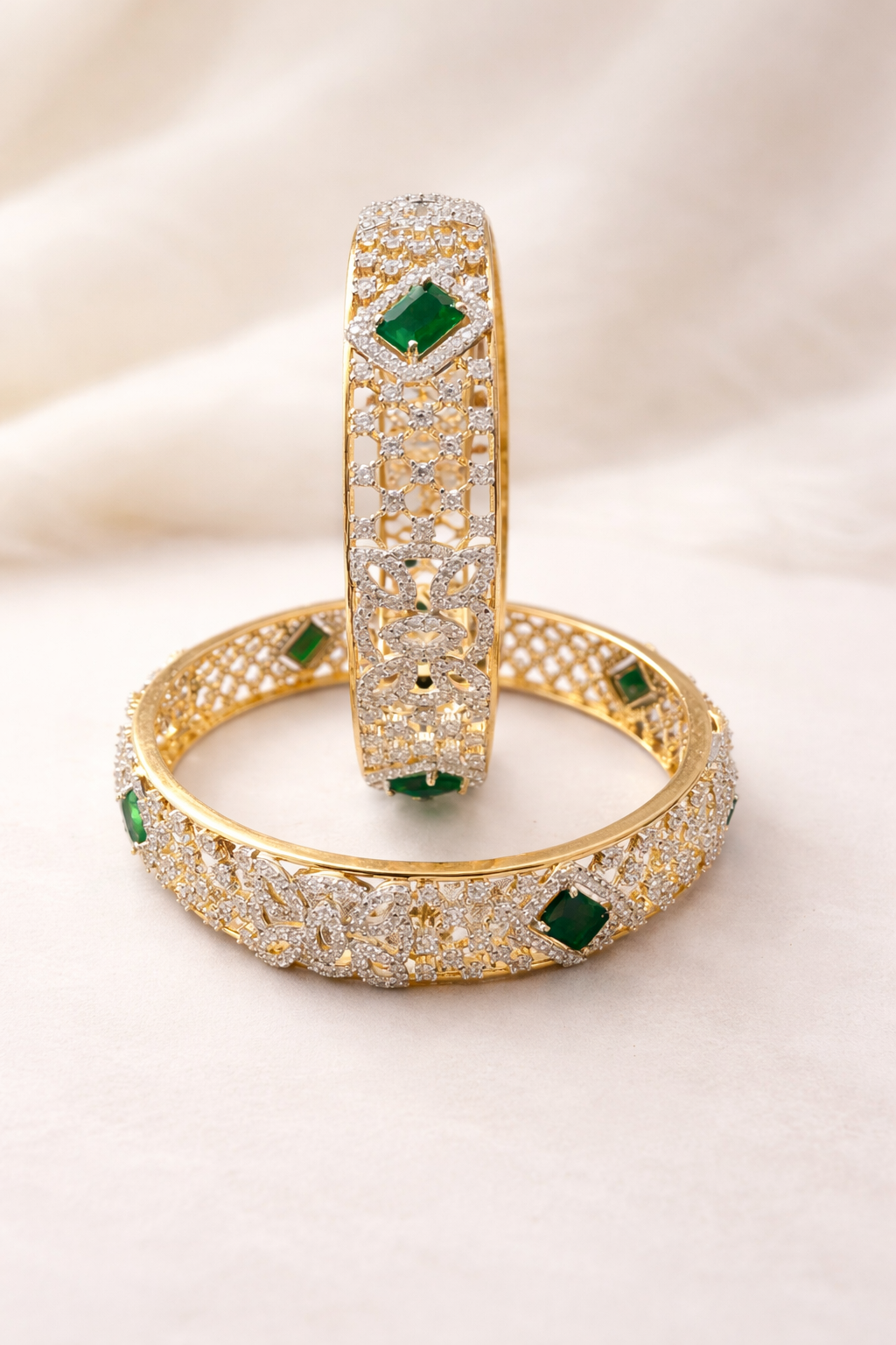 Emerald Radiance Bangles