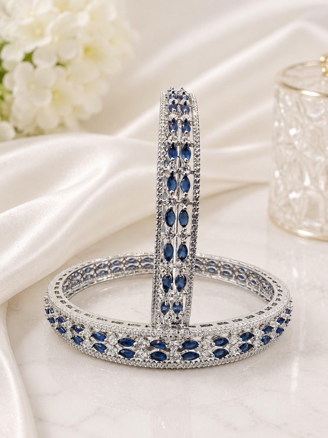 Blue Sparkle Bangles