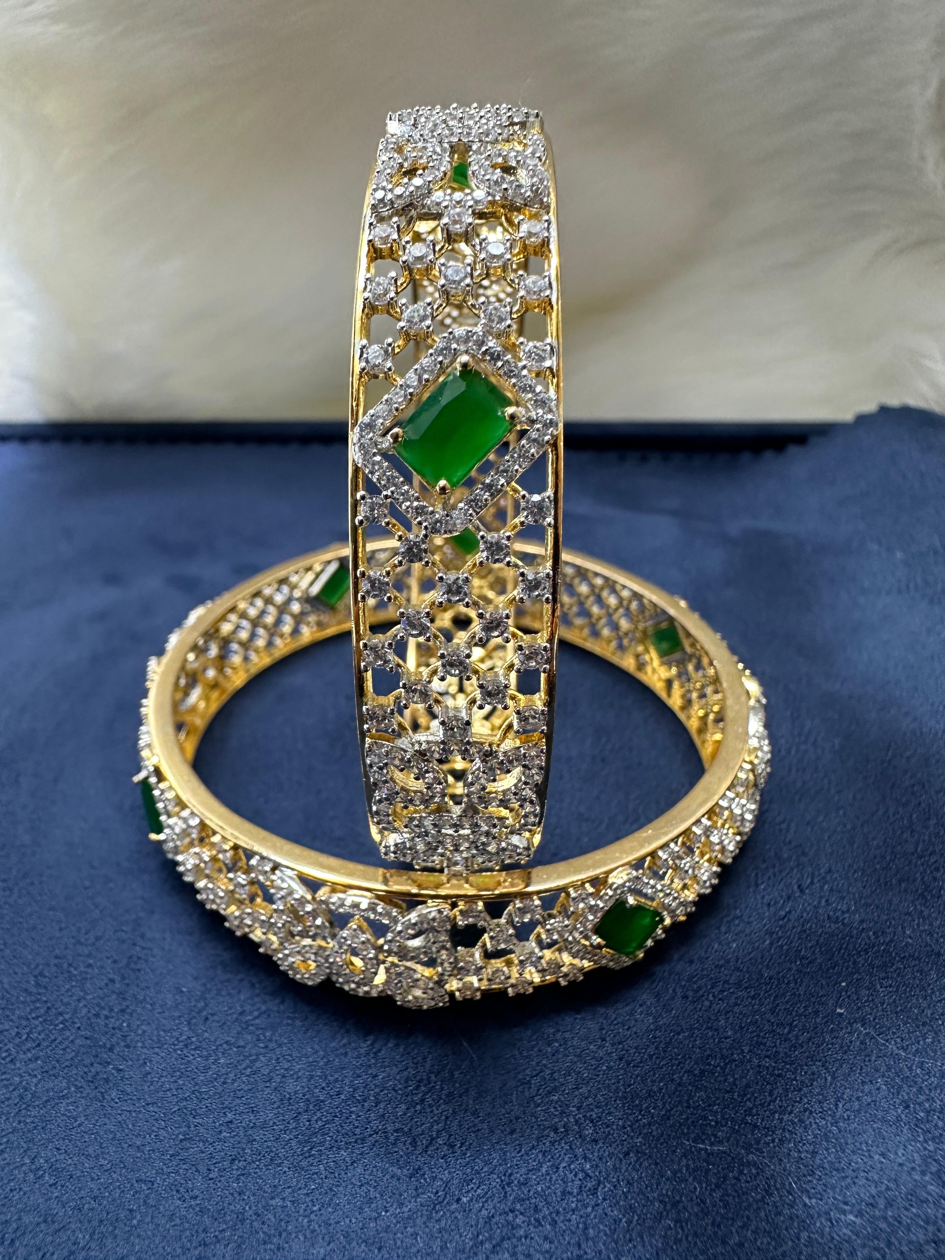 Emerald Radiance Bangles