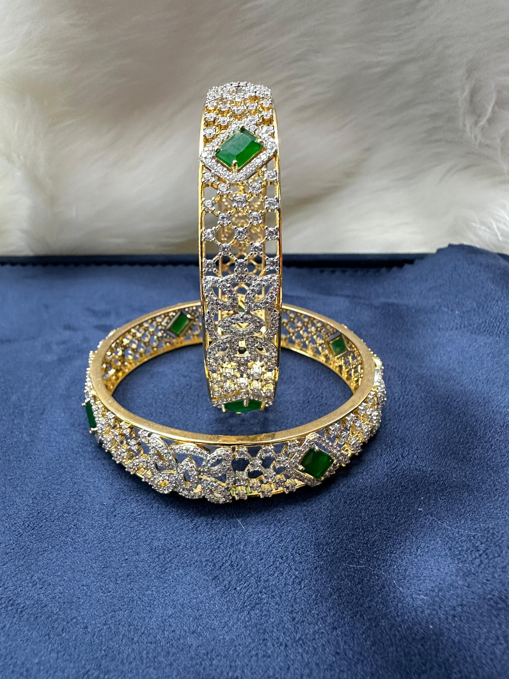 Emerald Radiance Bangles