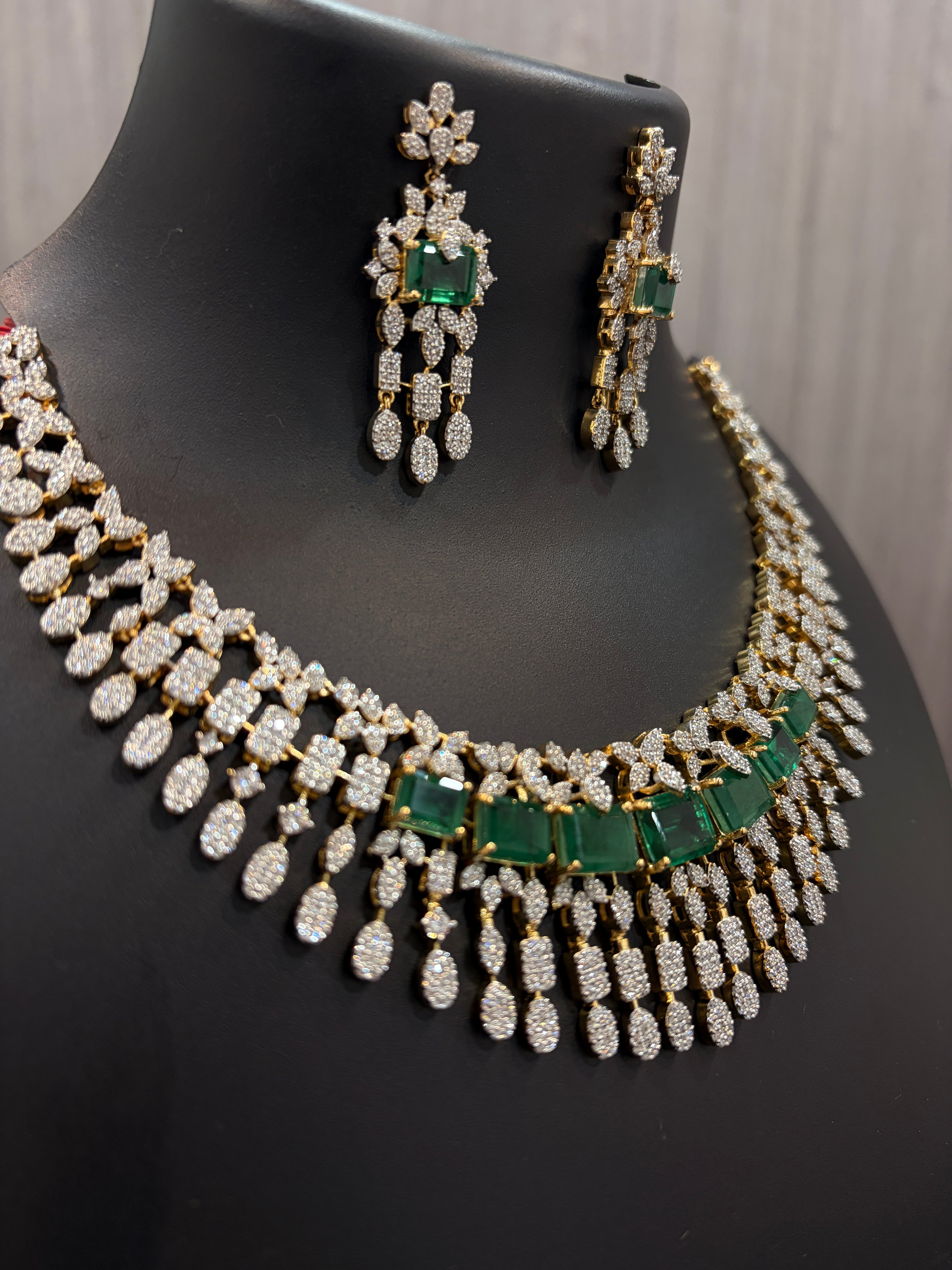 Imperial Green Necklace Set