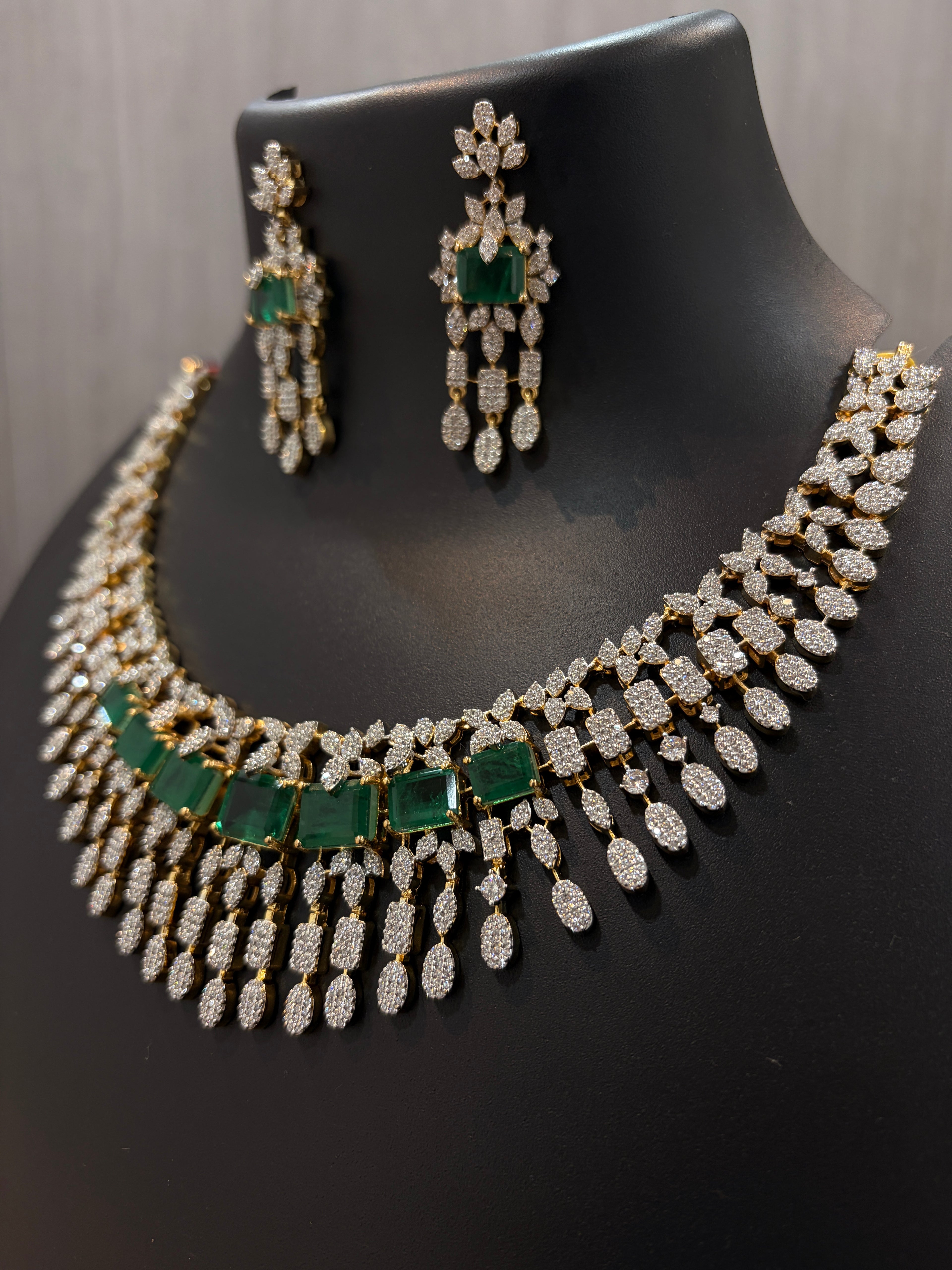 Imperial Green Necklace Set