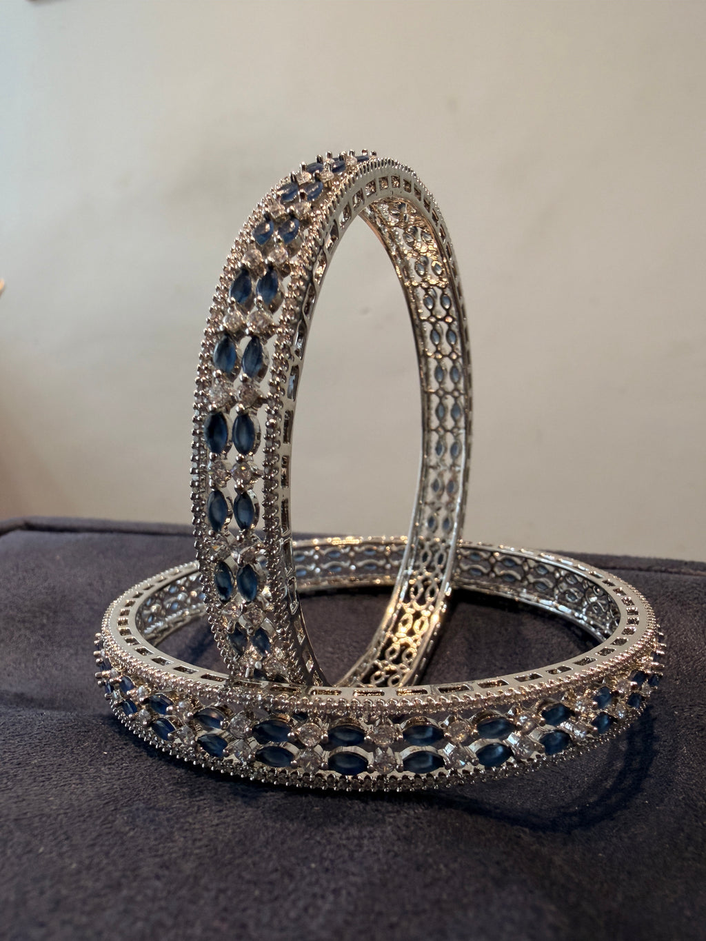Blue Sparkle Bangles