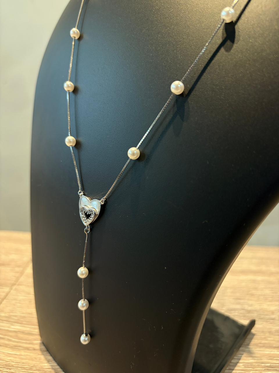 Pearl Heart Necklace