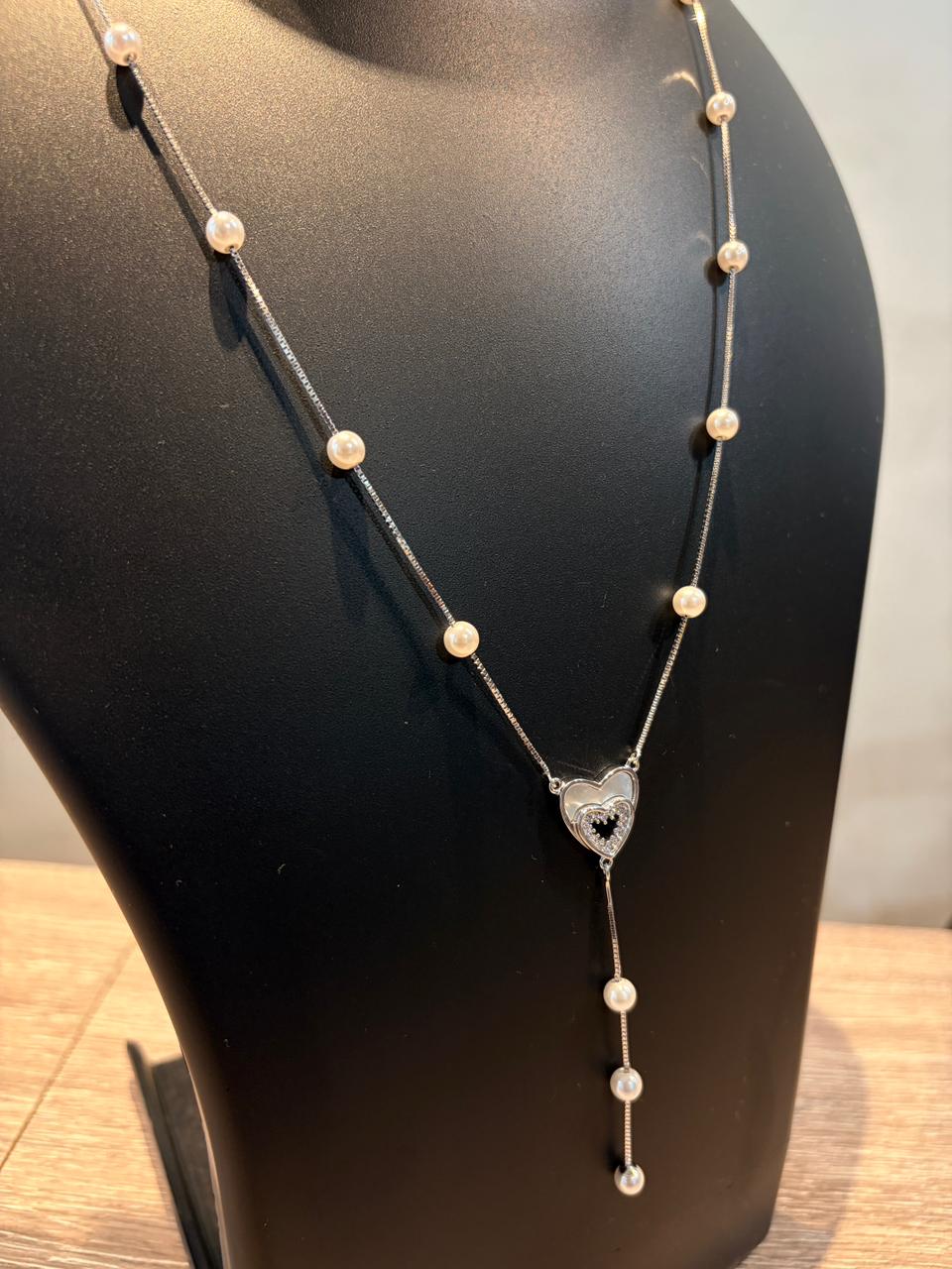 Pearl Heart Necklace