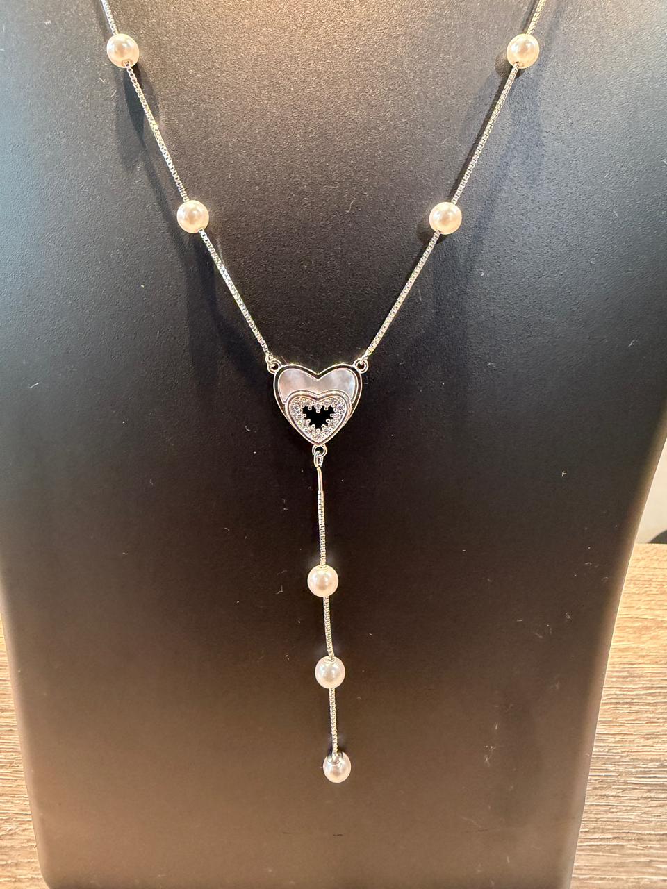 Pearl Heart Necklace