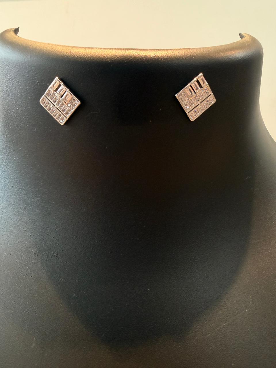 Moonlit Square Necklace Set